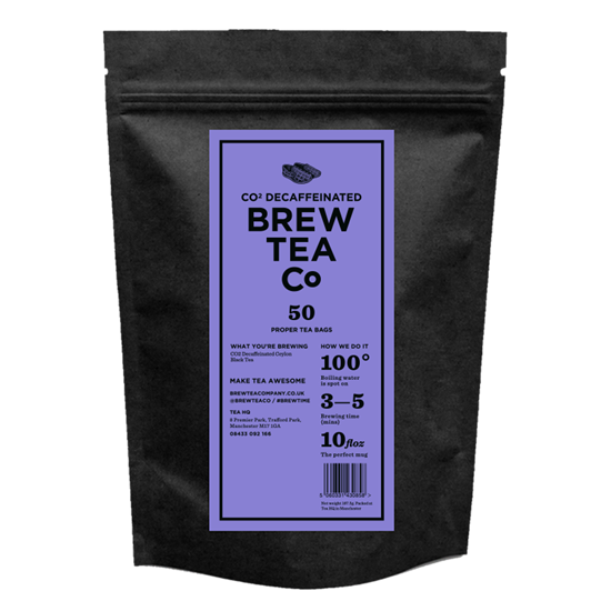 Picture of  BREW TEA TAGGED TEABAGS CO2 DECAF