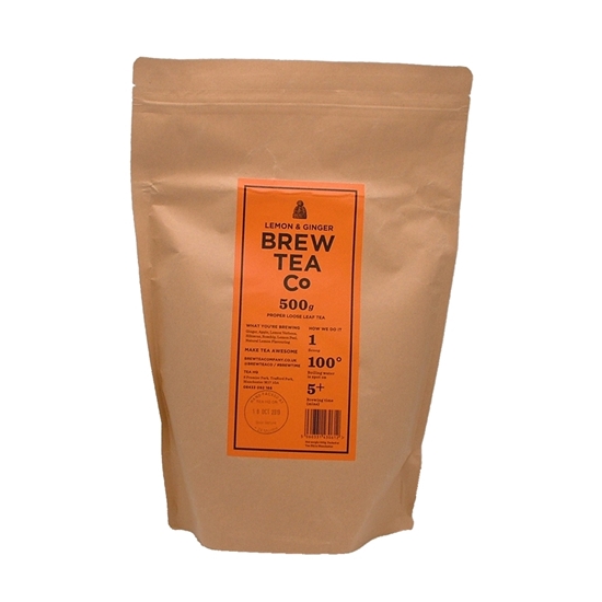 Picture of BREW TEA LOOSE 500G LEMON & GINGER