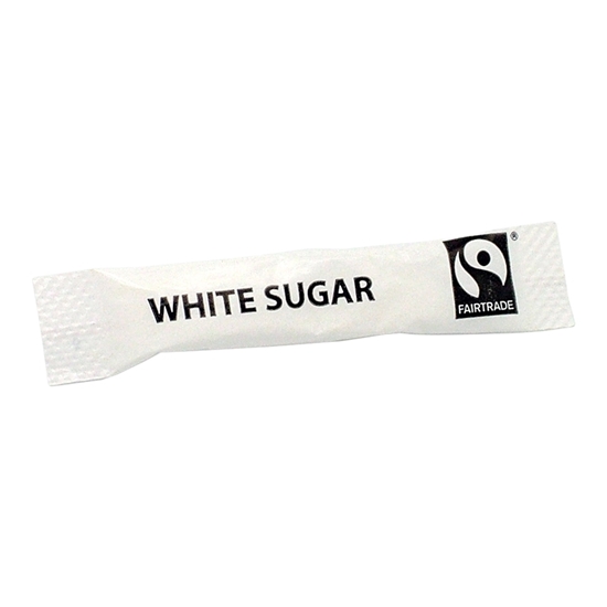 WHITE FAIRTRADE SUGAR STICKS X 1000