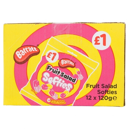 Picture of PM £1 BARRATT  FRUIT SALAD SOFTIES 120G X 12