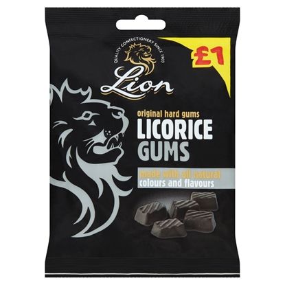 Picture of PM £1 LION LIQUORICE GUMS 150G X 12