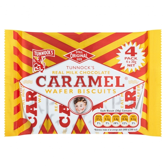 Picture of TUNNOCKS CARAMEL WAFER 4PKx20