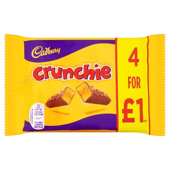 Picture of PM £1.65 CRUNCHIE 4 PACK 104G X 10