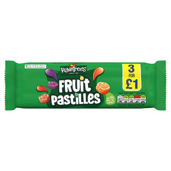 Picture of PM £1.25 FRUIT PASTILLES 42.8g 3PK X 20