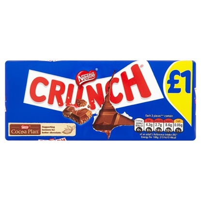 Picture of PM £1.50 CRUNCH MILK CHOC GIANT 100G X 20 