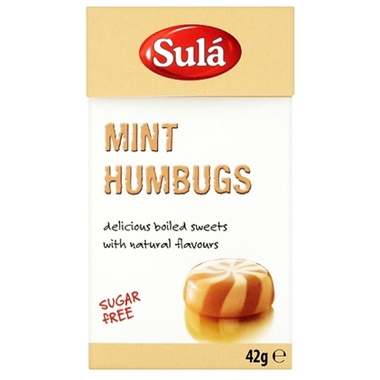 Picture of SULA MINT HUMBUGS CARTONS SUGAR FREE X 14