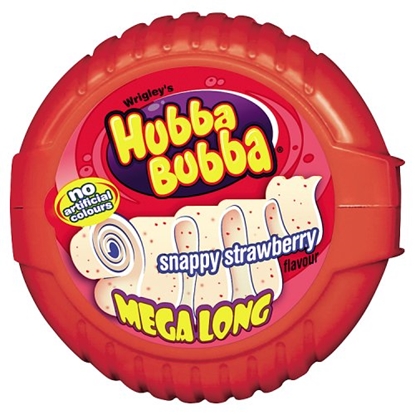 Picture of WRIGLEYS HUBBA BUBBA *TAPE* STRAWBERRY X 12