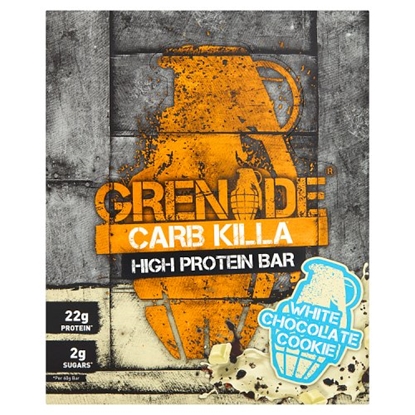 Picture of GRENADE BARS WHITE CHOC COOKIE 60G X 12