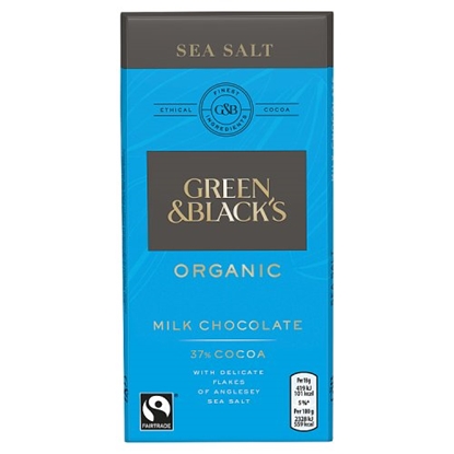 Picture of GREEN & BLACKS SEA SALT MILK 90G X 15
