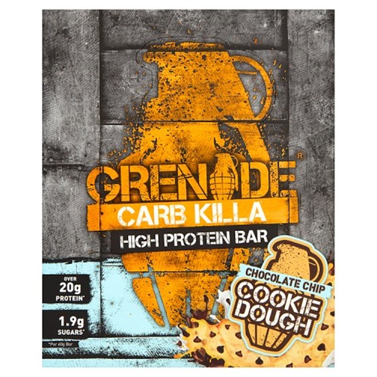 Picture of GRENADE BARS CHOCOLATE CHIP COOKIE DOUGH 60G X 12