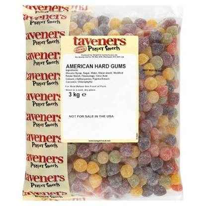 Picture of TAVENERS W/O AMERICAN HARD GUMS X 3KG BAG