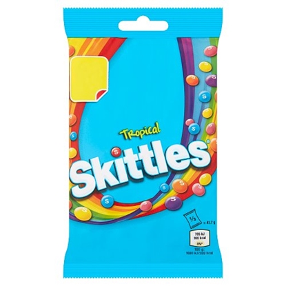 Picture of PM £1.35 SKITTLES TROPICAL 109G x 14 