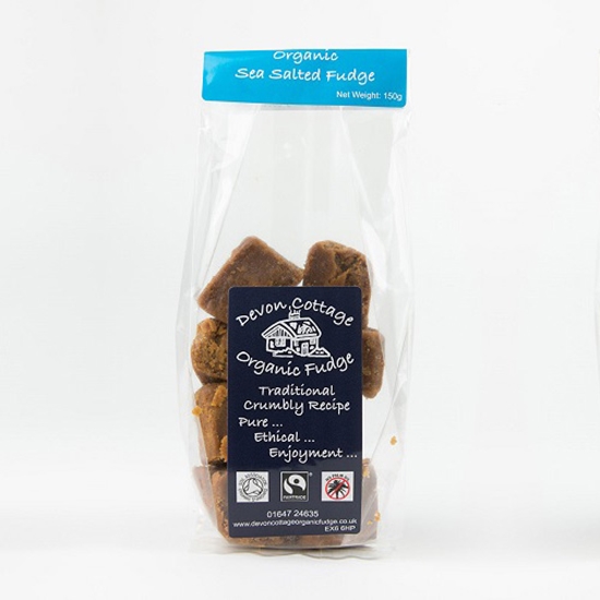 Picture of DEVON ORGANIC SEA SALT FUDGE *150G* x 6