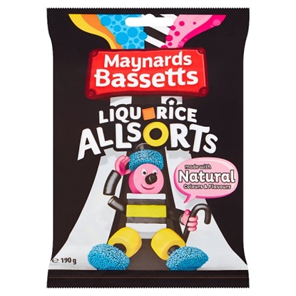 Picture of MAYNARDS BASSETTS LIQUORICE ALLSORTS 165G BAG X 10