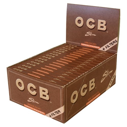 Picture of OCB VIRGIN SLIM PAPERS AND TIPS  X 32