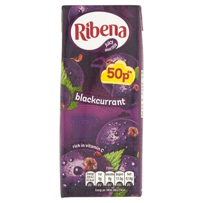 Picture of PM 65P RIBENA BLACKCURRANT *RTD* 250ML X 24