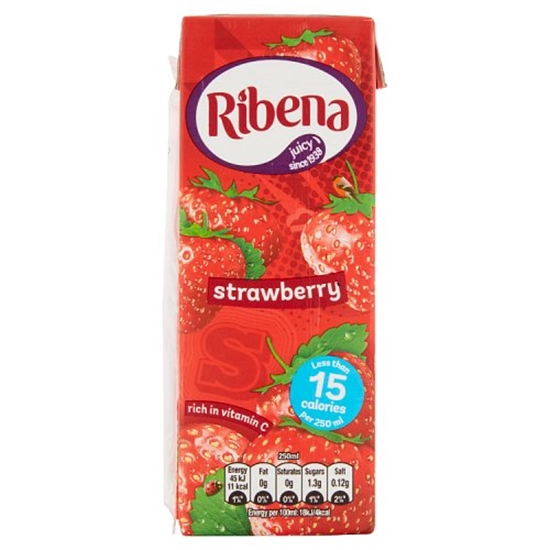 Picture of RIBENA STRAWBERRY *RTD* 250ML x 24