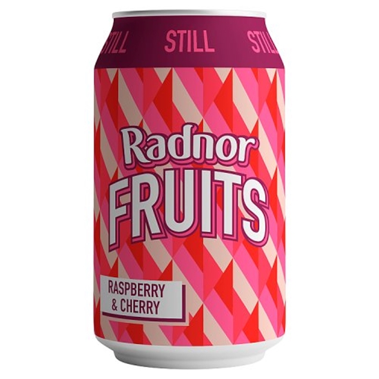 Picture of RADNOR FRUITS RASPBERRY/CHERRY CAN 330ML X 24