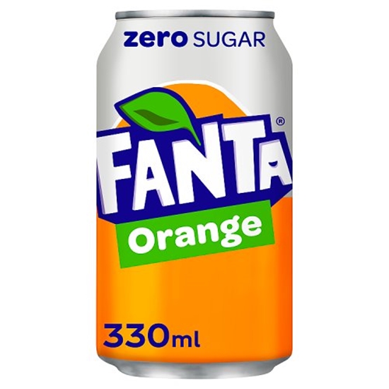 Picture of FANTA ORANGE *ZERO* 330ML CANS X 24