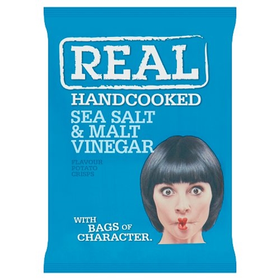 Picture of REAL CRISPS SALT & VINEGAR 35G x 24