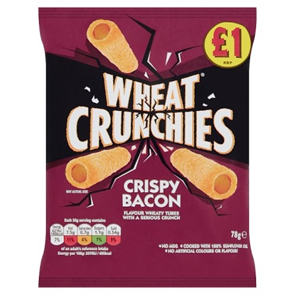 Picture of PM £1.35 WHEAT CRUNCHIES BACON 70G X 16