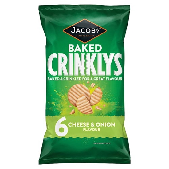 Picture of JACOBS MINI CHEDS CRINKLY CHEESE/ONION 6PK X 12 