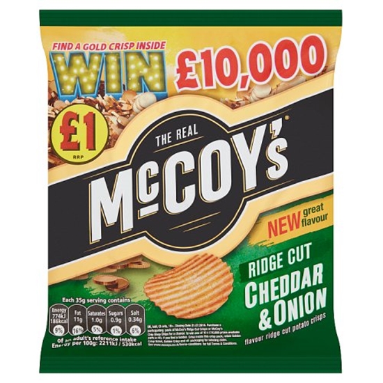 Picture of PM £1.35 MCCOYS CHEESE & ONION 65G X 20