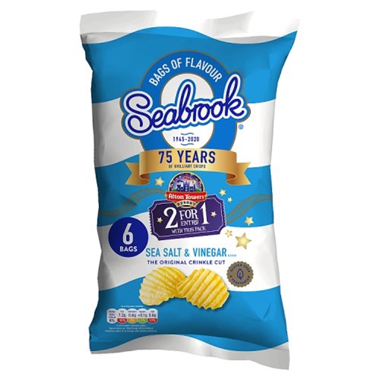 Picture of SEABROOK SALT & VINEGAR 6PK x8