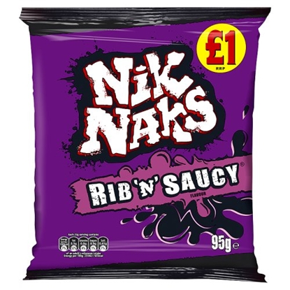 Picture of PM £1.35 NIK NAKS RIB N SAUCY 75G X 20