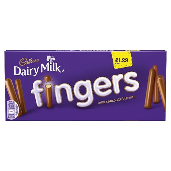 Picture of PM £1.65 CADBURY MILK FINGERS 144G x12