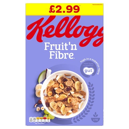 Picture of PM £3.29 KELLOGGS FRUIT N FIBRE 500G X 6 