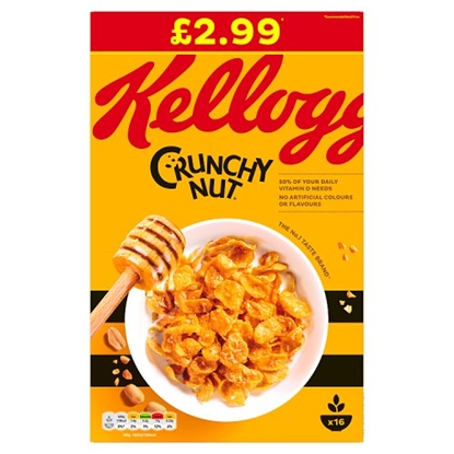 Picture of PM £3.49 KELLOGGS CRUNCHY NUT CORNFLAKE 460g x 9