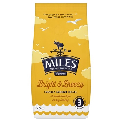 Picture of MILES BRIGHT AND BREEZY COFFEE 227G X12