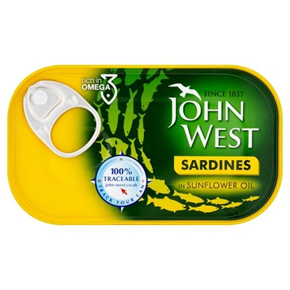 Picture of JOHN WEST SARDINES IN OIL 120G x12