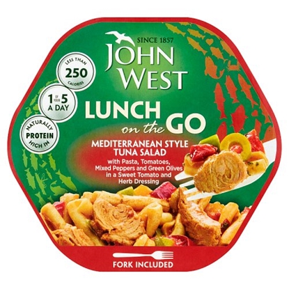 Picture of JOHN WEST LIGHT LUNCH TUNA MEDITERRANEAN x 6