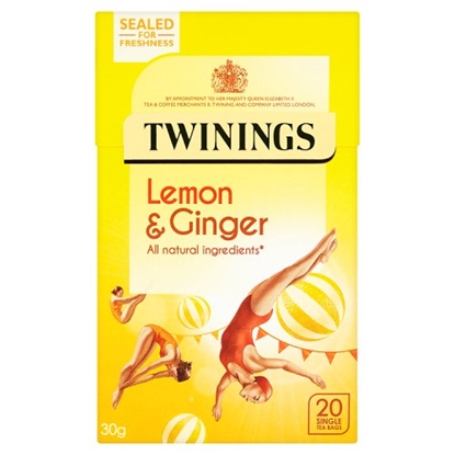 Picture of TWININGS LEMON/GING.TEA 20'sx4