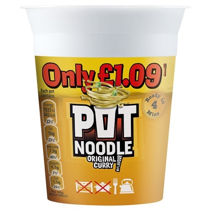 Picture of PM £1.49 POT NOODLE  CURRY 90g X 12