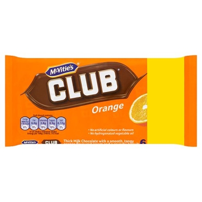 Picture of PM £1.49 MCVITIES CLUB ORANGE 6 PACK X 12