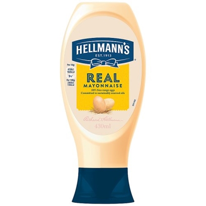 Picture of HELLMANNS SQUEEZY MAYO 430G X 8