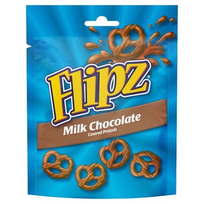 Picture of FLIPZ POUCHES MILK CHOC PRETZELS 90G X 6 