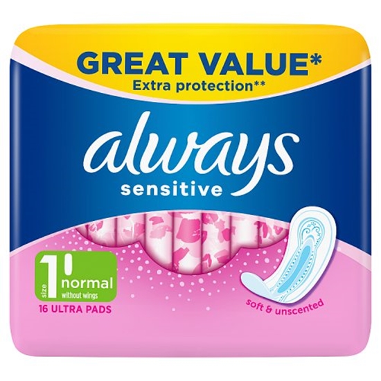 Picture of ALWAYS SENSITIVE  NORMAL 16S  X 8