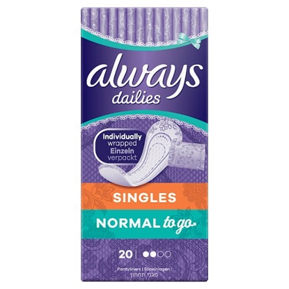 Picture of ALWAYS DAILIES NORMAL 20'S X 6