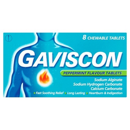 Picture of GAVISCON TABLETS PEPPERMINT 12'S X 12