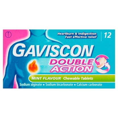 Picture of GAVISCON DOUBLE ACTION TABLETS 12s X 12