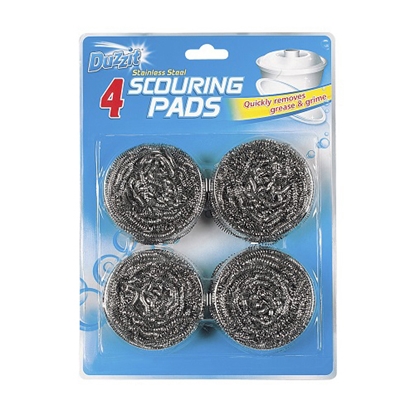 Picture of DUZZIT S/ STEEL SCOURING PADS 4PK X 12