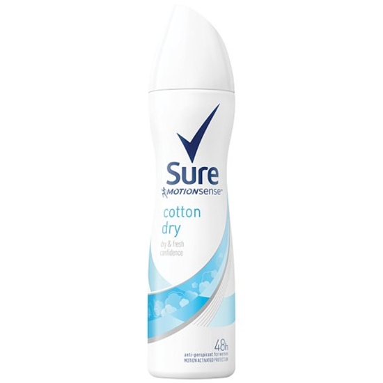 Picture of SURE A/P SPRAY COTTON DRY (WOMENS) 150ML X 6