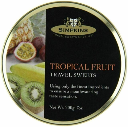 Picture of SIMPKINS TROPICAL FRUIT TRAVEL TINS 200G X 6