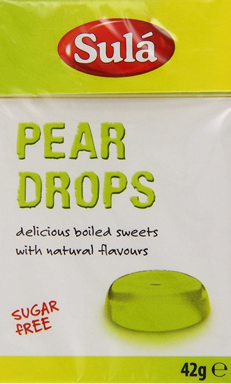 Picture of SULA PEAR DROPS CARTONS SUGAR FREE 42G X 14