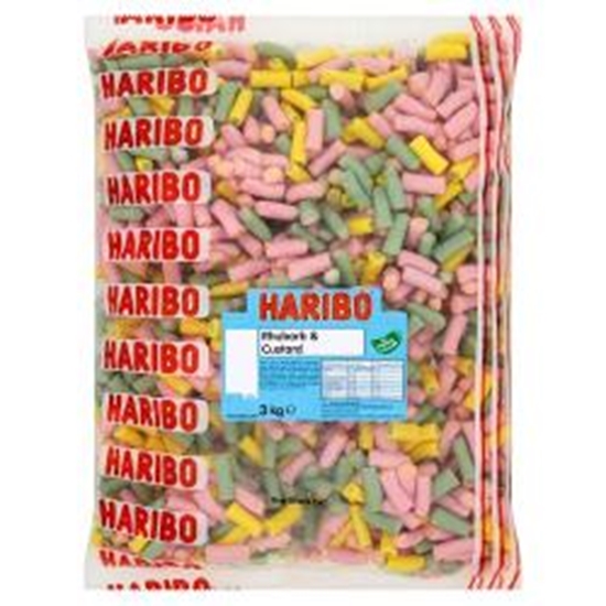 Picture of HARIBO W/O RHUBARB & CUSTARD X 3KG BAG