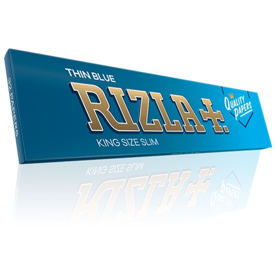 Picture of RIZLA KING SIZE SLIM BLUE X 50